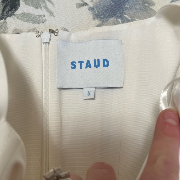 STAUD Landscape Dress White - Picture 8 of 11